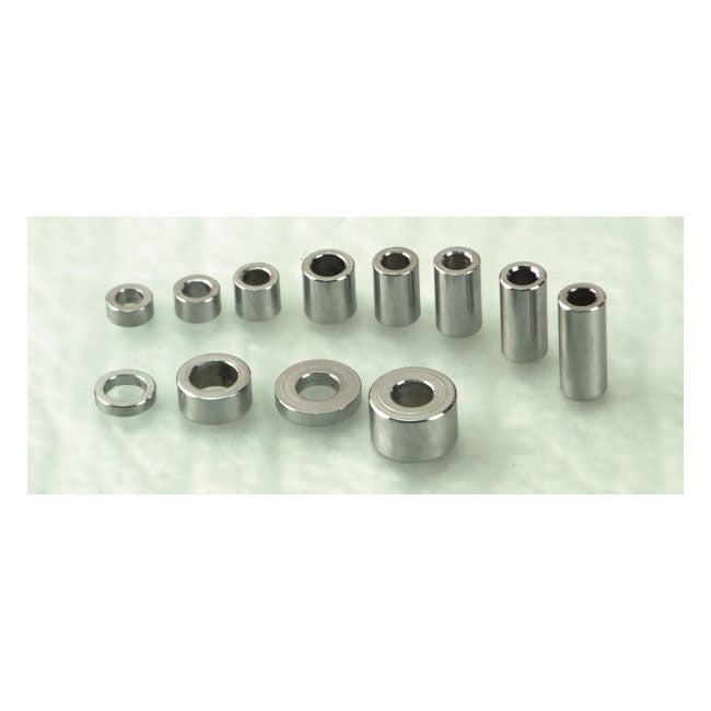 GARDNER-WESTCOTT Spacers 3/8" GW Spacers Krom ID: 3/8" Flera längder Customhoj