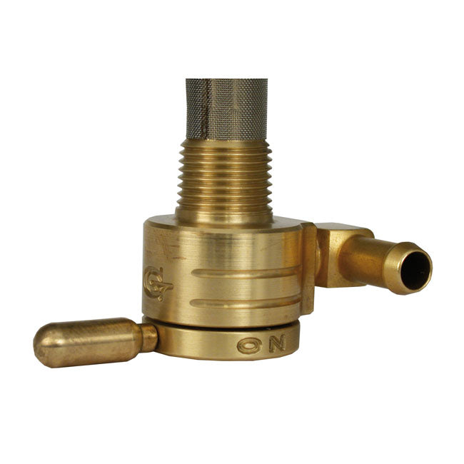 GOLAN PRODUCTS Bränslekran Golan Click-slick Bränslekran 3/8 NPT. Downward outlet. Svart / Mässing / Krom Customhoj