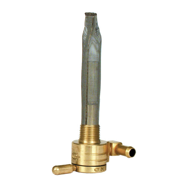 GOLAN PRODUCTS Bränslekran Mässing Golan Click-slick Bränslekran 3/8 NPT. Downward outlet. Svart / Mässing / Krom Customhoj