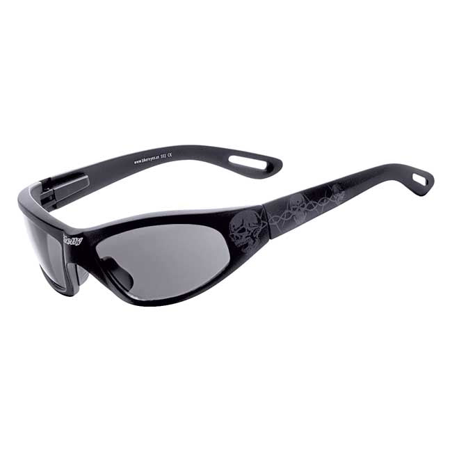 HELLY Glasögon Helly Biker Shades Svart Angel Smoke Tribal Customhoj