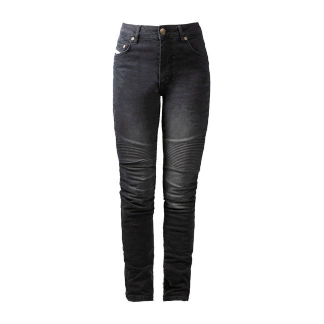 JOHN DOE Jeans dam John Doe Betty Biker Jeans Svart Used Customhoj