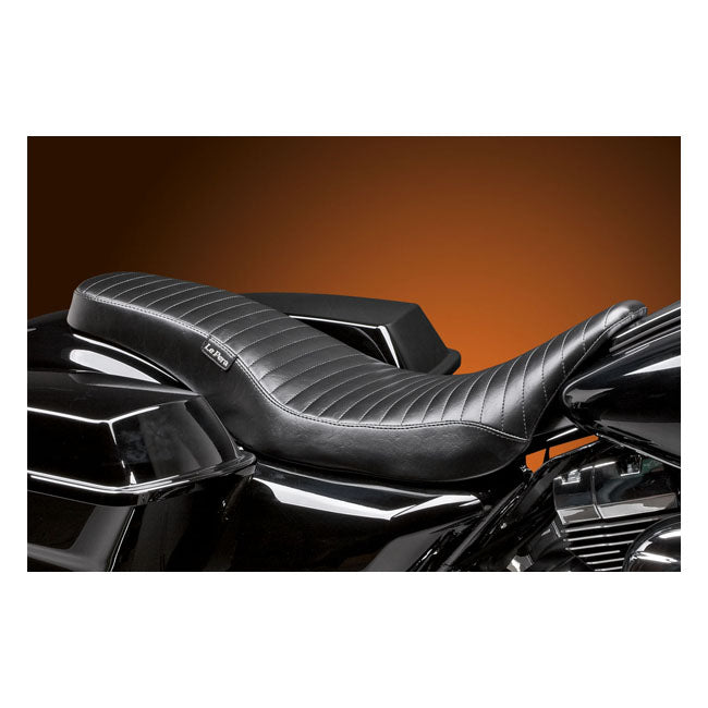 Le Pera HD Touring/Trike sadlar 08-21 Touring Le Pera Cobra 2-Up Sadel. Pleated Touring 08-21 Customhoj