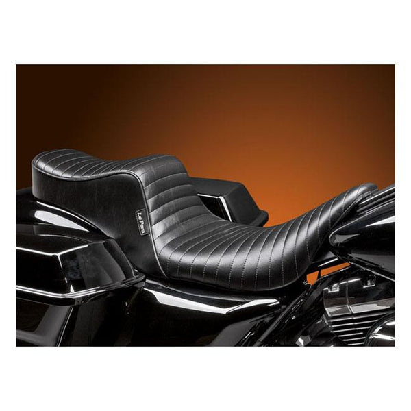 Le Pera HD Touring/Trike sadlar Le Pera Cherokee 2-Up Sadel. Pleated Touring 08-21 Customhoj