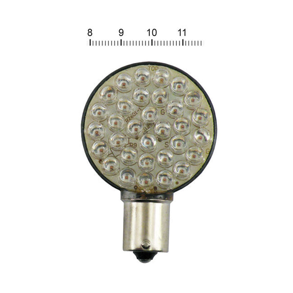 MCS 1156 LED Lollipop flat LED turn signal bulb. Röd Customhoj