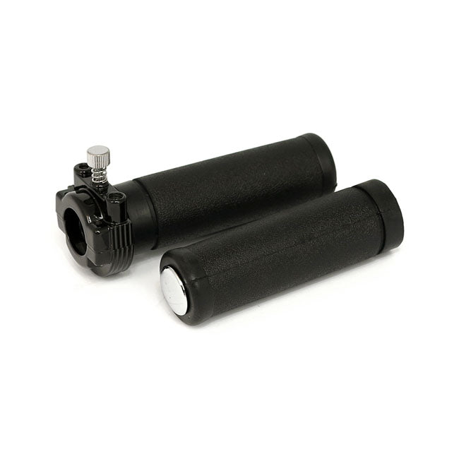 MCS Gashandtag komplett Svart OEM style Gashandtag Komplett Dubbelvajer HD 81-95 Svart / Krom Customhoj