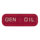 MCS Lins indikatorlampa Ersättningslins 2-light dash. Röd. HD 47-61 Customhoj