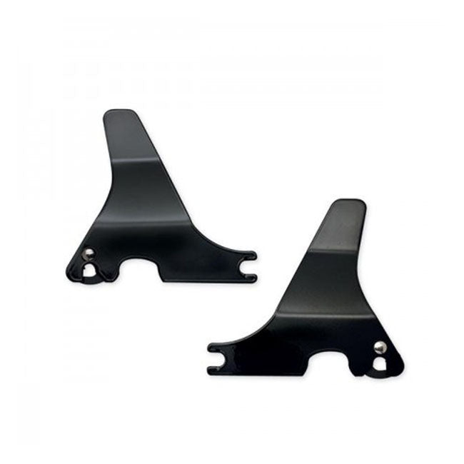 MCS Sissy Bar Side Plates Harley 94-03 XL / Black / 6.75" (17.1cm) wide Detachable Sissy Bar Side Plates for Harley Customhoj