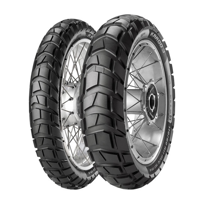 METZELER Däck 17" 130/80-17 65T Metzeler Karoo 3 M+S Bakdäck MC 17" Customhoj