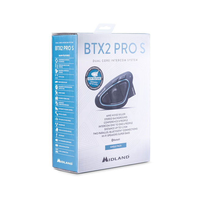 Midland Intercom / Headset Midland BTX2 PRO S-LR Intercom Bluetooth Customhoj