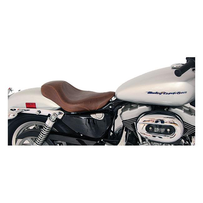 MUSTANG HD Sportster sadlar Mustang Wide Tripper Solo Sadel Brun XL 04-21 Customhoj