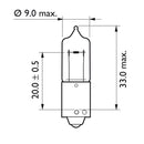 PHILIPS H6W Philips Lampa H6W Customhoj