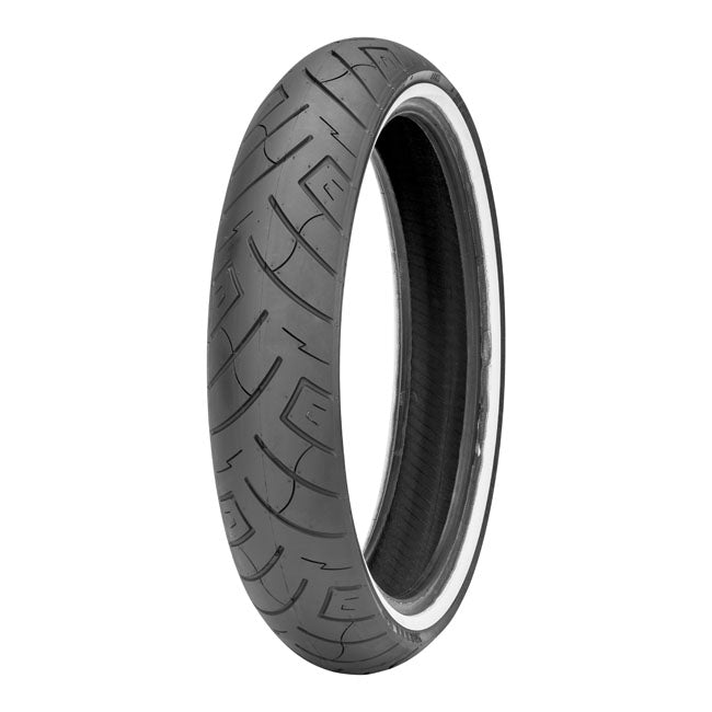 SHINKO TIRES Däck 21" 120/70-21 (68V) White Wall Shinko 777 Framdäck MC 21" Customhoj