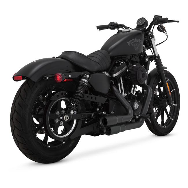 VANCE&HINES HD Sportster avgassystem Mini-Grenades 2-2 Exhaust Black XL 04-20 Customhoj