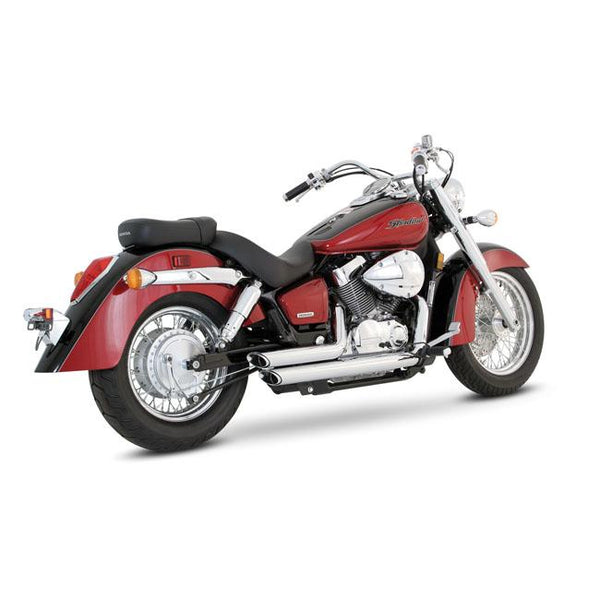 VANCE&HINES Honda avgassystem V&H Shortshots Staggered 2-2 avgassystem Krom Phantom; Shadow; Customhoj