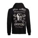 WEST COAST CHOPPERS Hoodie WCC High Speed Zip Hoodie Svart Customhoj