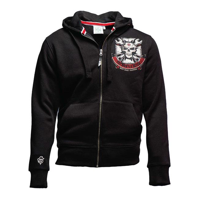 WEST COAST CHOPPERS Hoodie WCC Mechanic Zip Hoodie Svart Customhoj