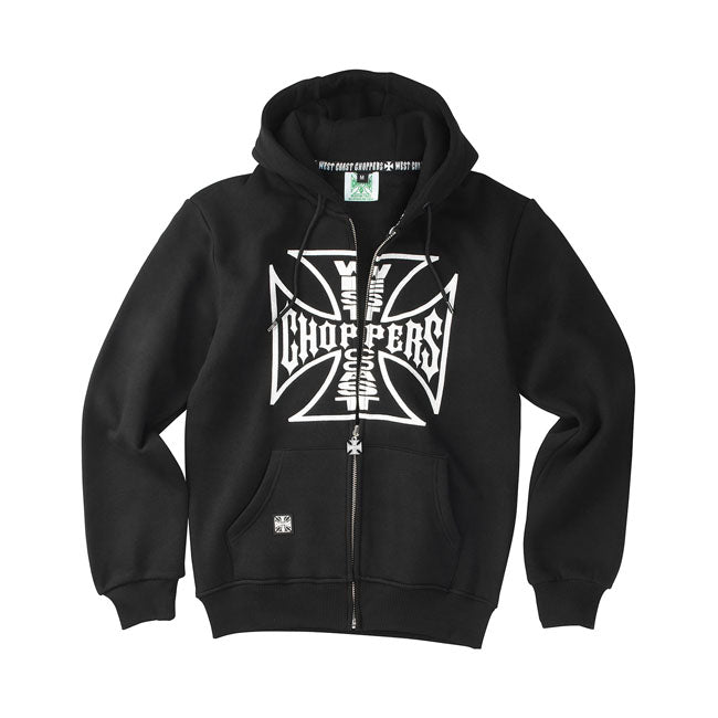 WEST COAST CHOPPERS Hoodie WCC OG logo zip hoodie Svart Customhoj