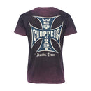 WEST COAST CHOPPERS T-shirt WCC Og Classic T-Shirt Vintage Bordeaux Customhoj