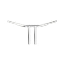 WILD1 T-Bar/Clubstyle Fat Krom Wild1 1-1/4 Physco Chubby Chopper T-Styre 10" Svart/Krom Customhoj